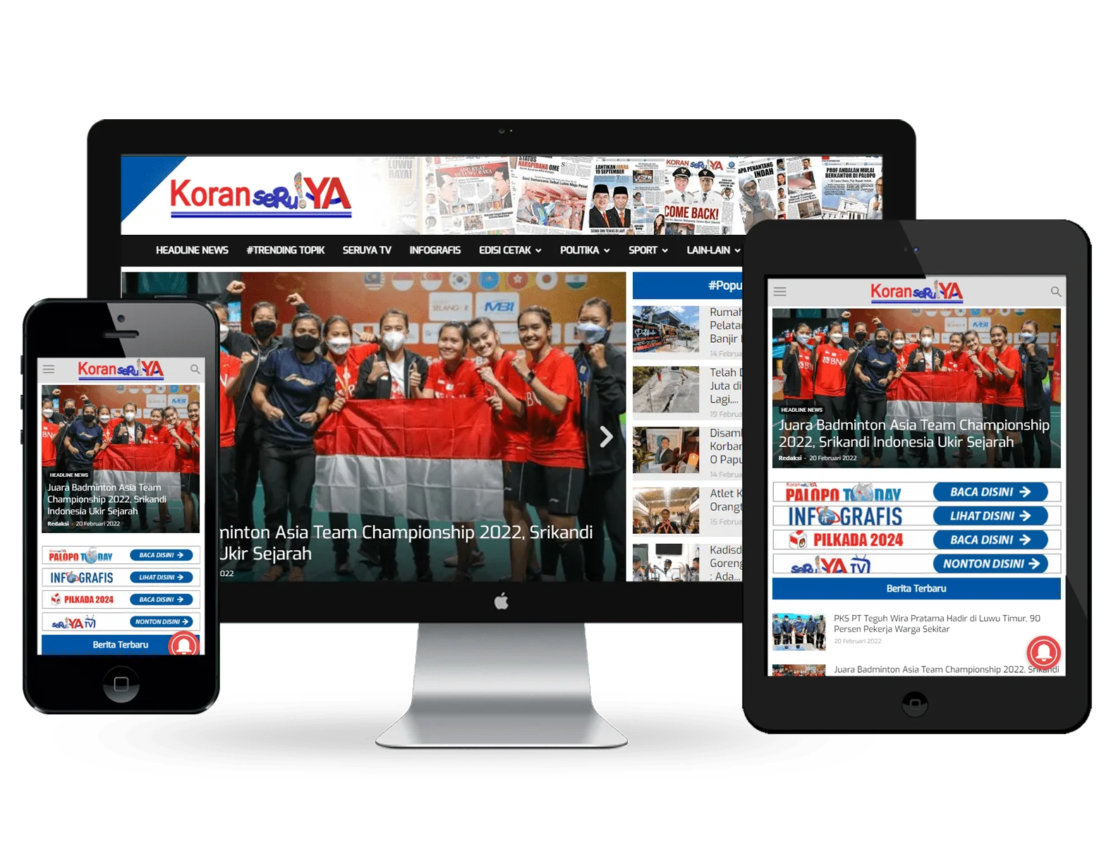 Desain Portofolio Koran Seruya